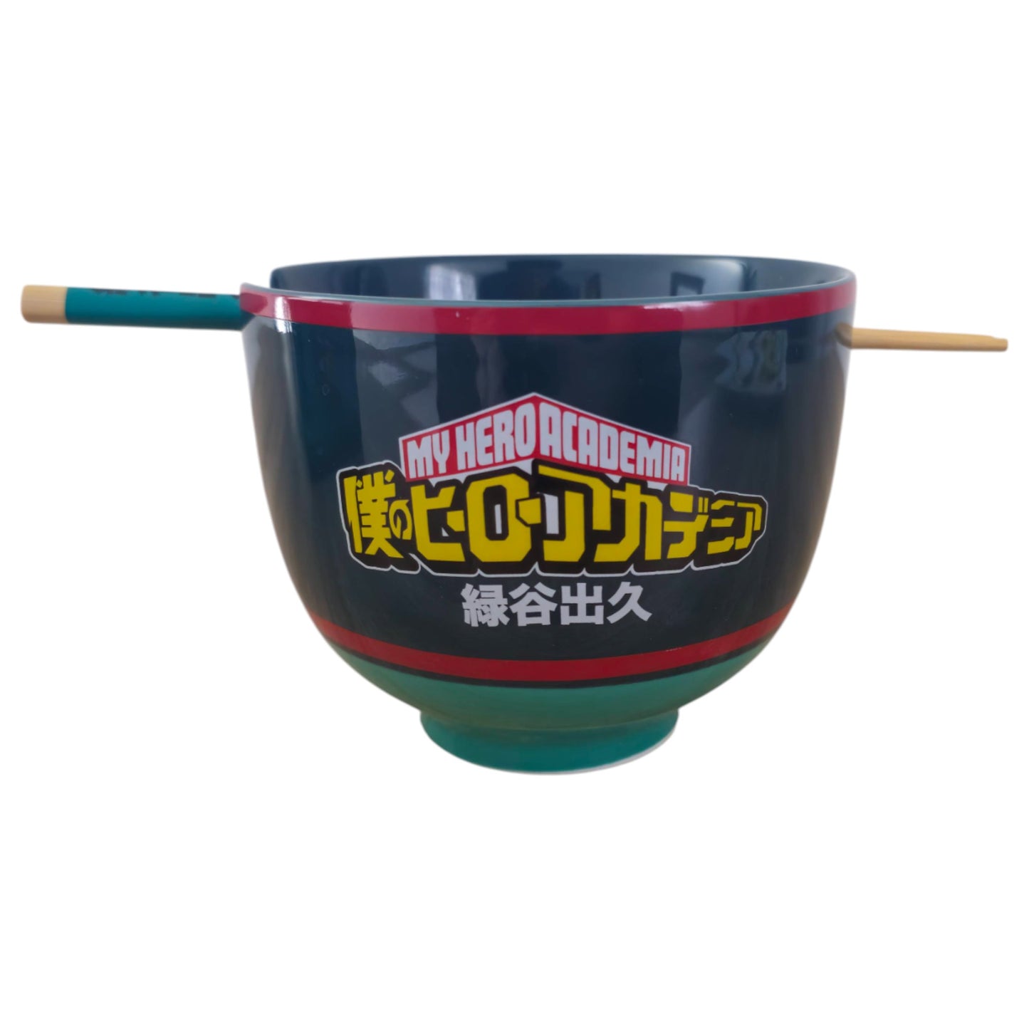 Ramen Bowl Izuku Midoriya (Deku) My Hero Academia Palillos de bambú