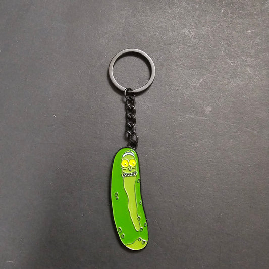 Llavero Rick y Morty Pepinillo Rick Metalico