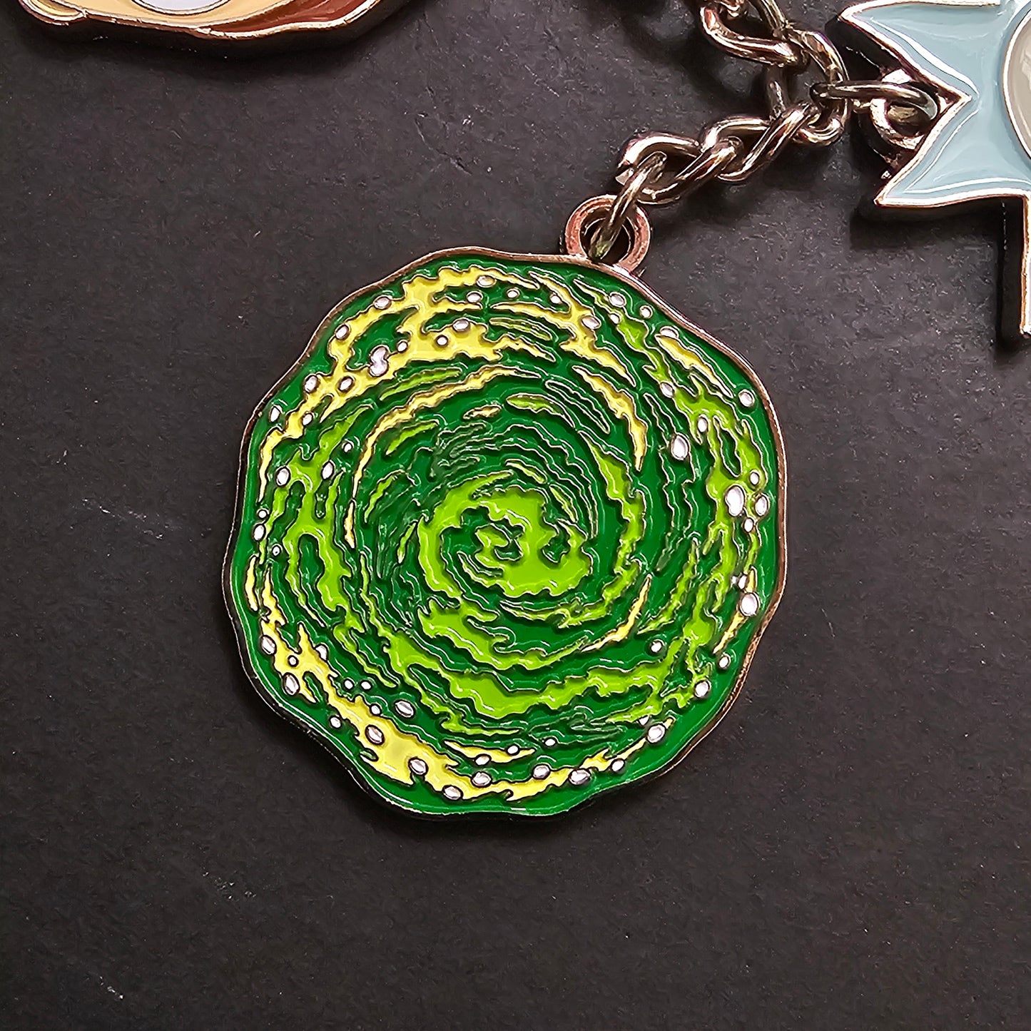 Llavero Rick And Morty 4 Dijes Metalico