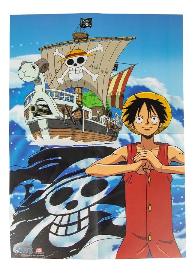 Libreta One Piece Going Merry con Stickers y Póster – Edición Oficial