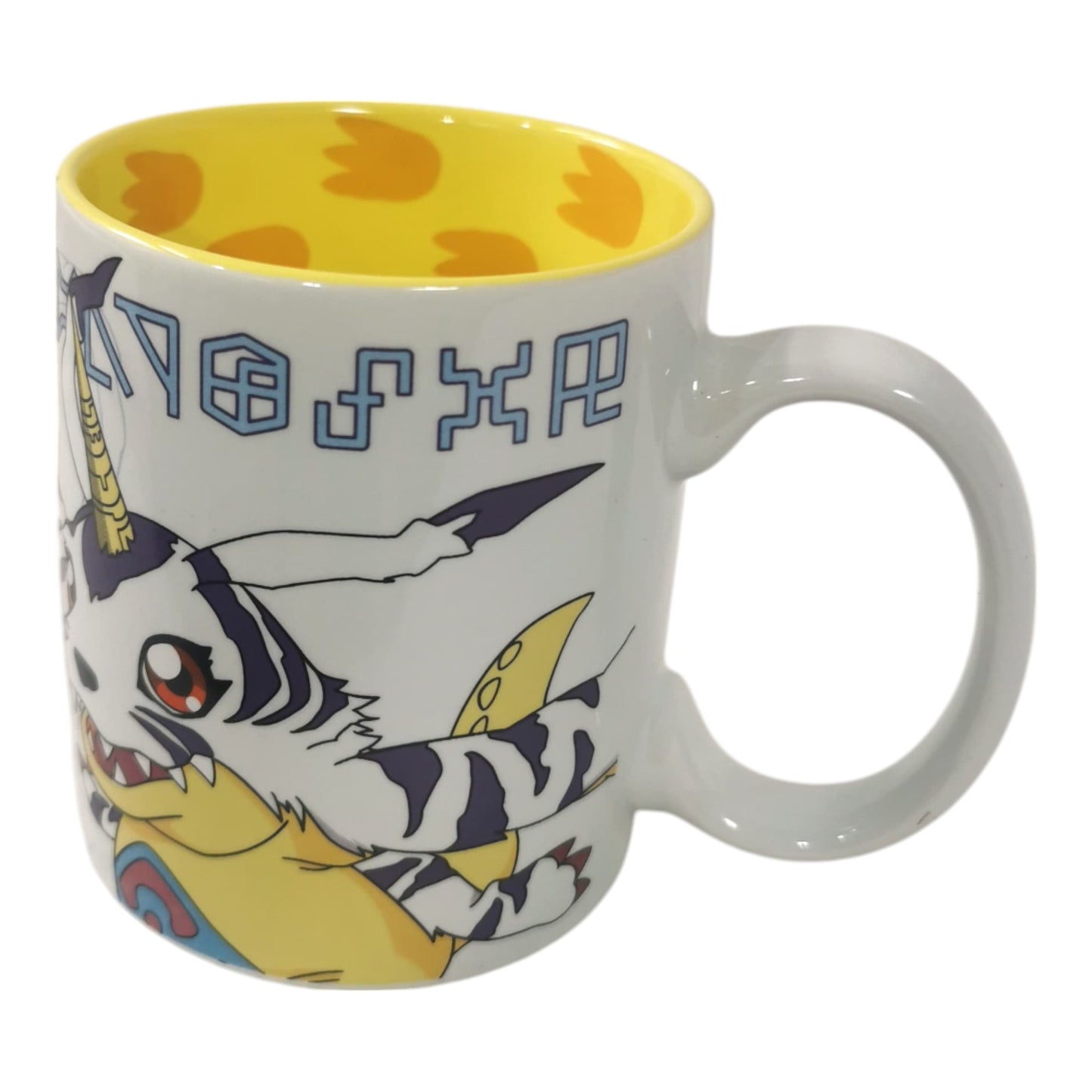 Colección tazas digimon 4 piezas de 330ml de cerámica para café Gatomon, Agumon, Gabumon, Patamon
