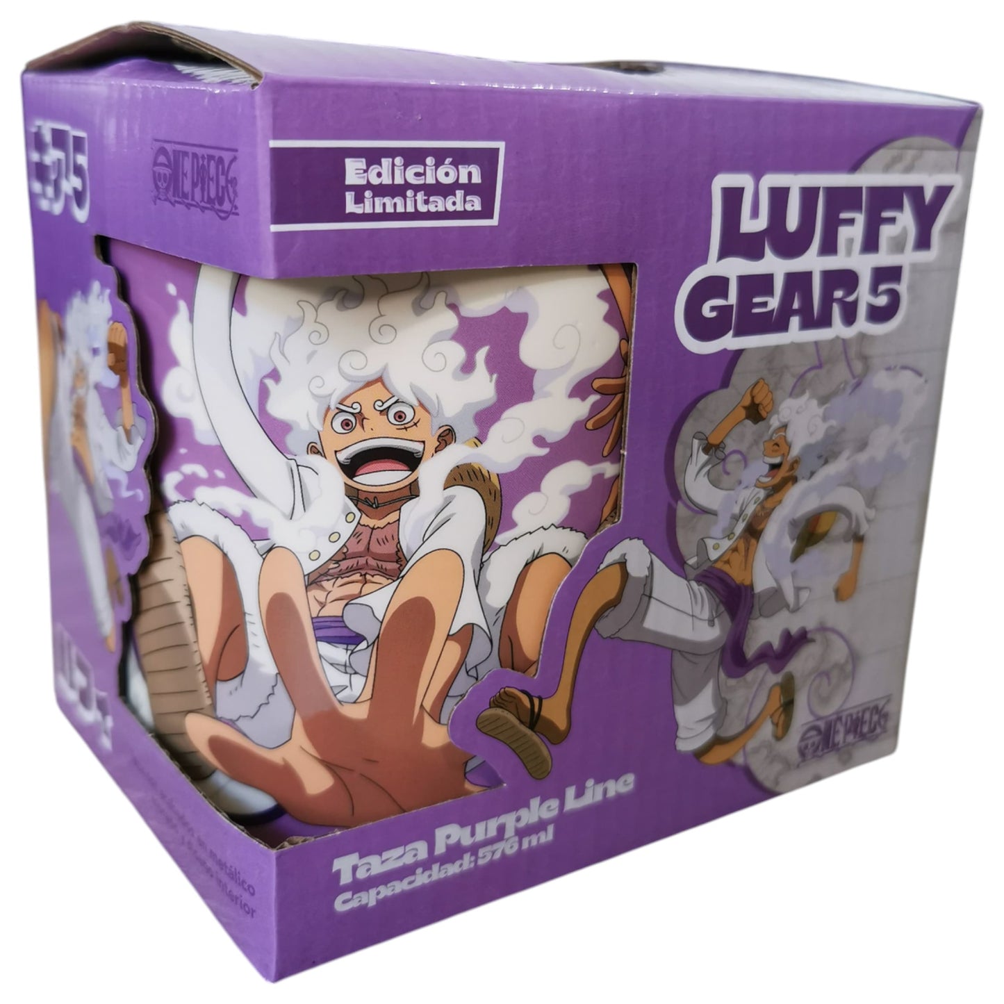 Taza Jumbo Luffy Gear 5 One Piece 567ml Edicion Limitada de céramica para café