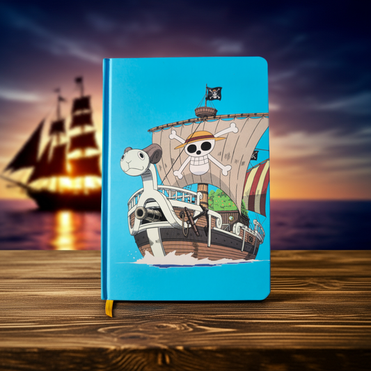 Libreta One Piece Going Merry con Stickers y Póster – Edición Oficial
