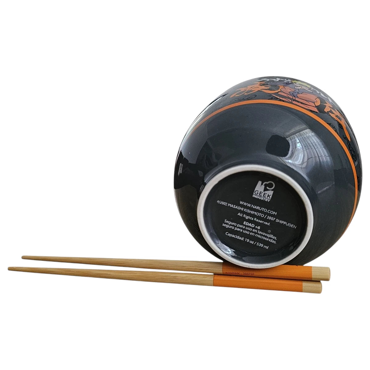Ramen Bowl Naruto Shippuden 539ml Con Palillos Oficial