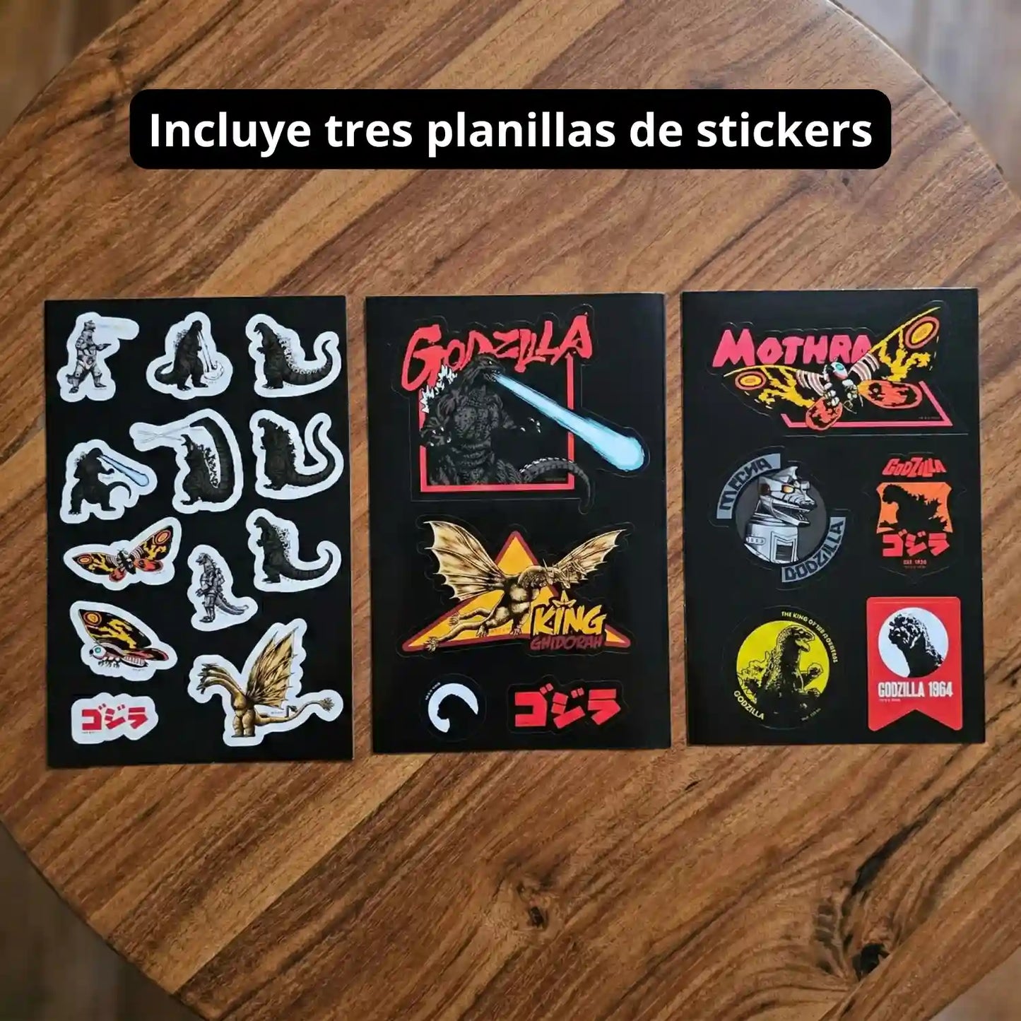 Libreta Godzilla Edición Especial, Stickers