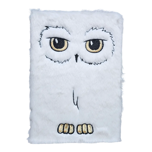 Libreta Harry Potter Hedwig Peluche 100 Hojas Coleccionista lechuza