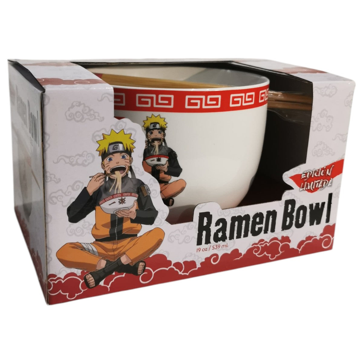 Ramen Bowl De Naruto Con Palillos Para Ramen 539 Ml