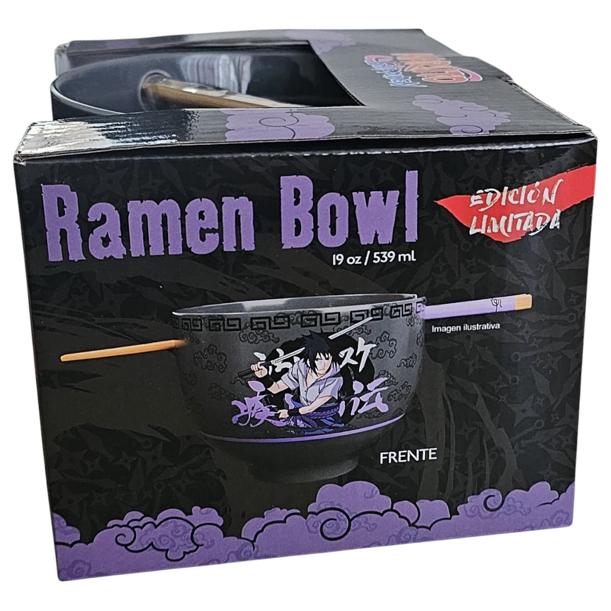 Ramen Bowl Sasuke Naruto Shippuden 539ml Con Palillos