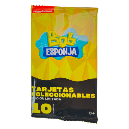 Sobre individual de 10 tarjetas coleccionables de Bob Esponja edición limitada