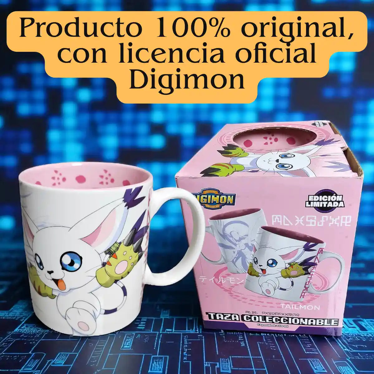 Taza Gatomon Digimon 330ml de cerámica para café