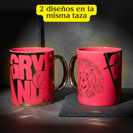 Taza Harry Potter Gryffindor Cerámica Acabado Metálico 330ml