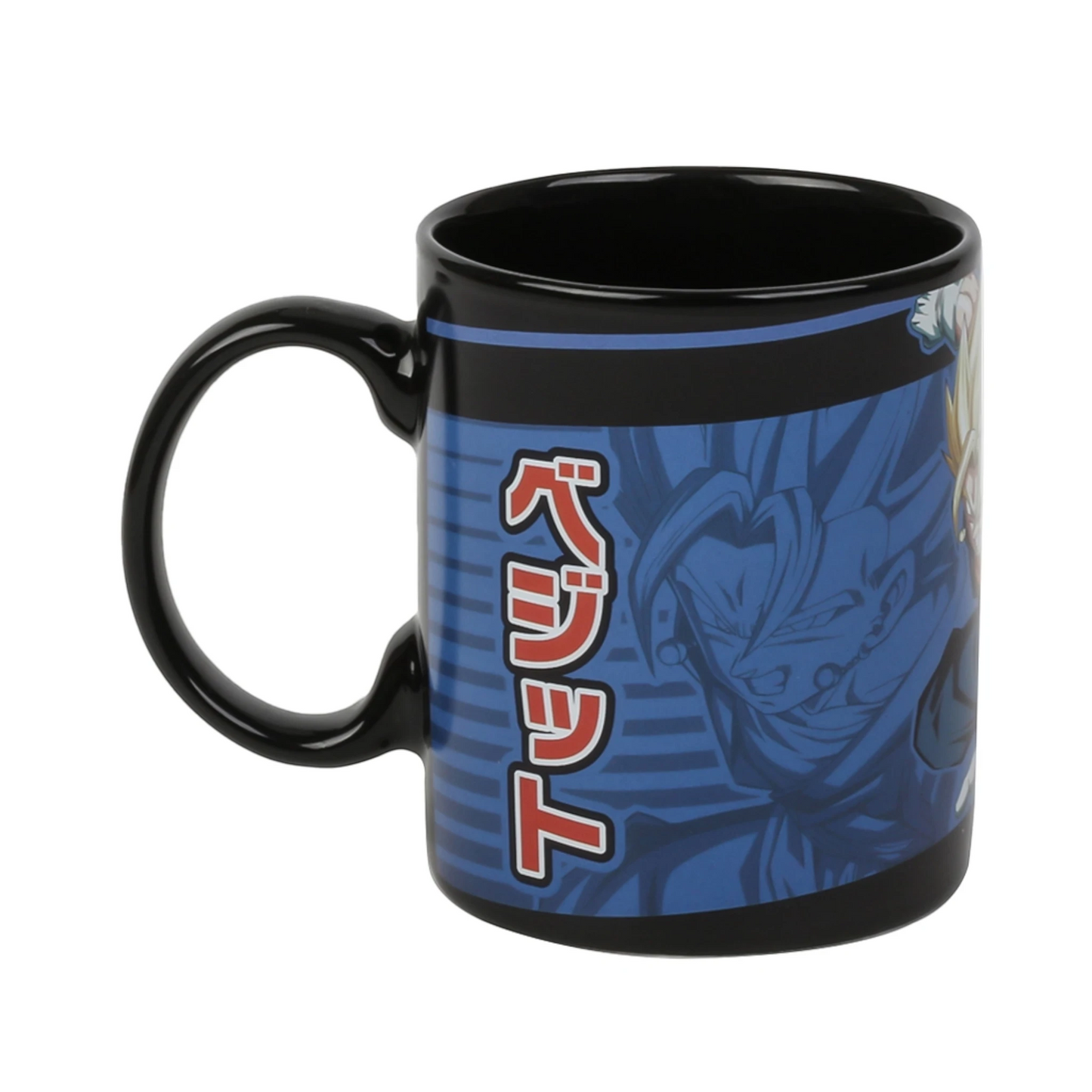 Taza térmica de Vegito con fondo azul de Dragon Ball