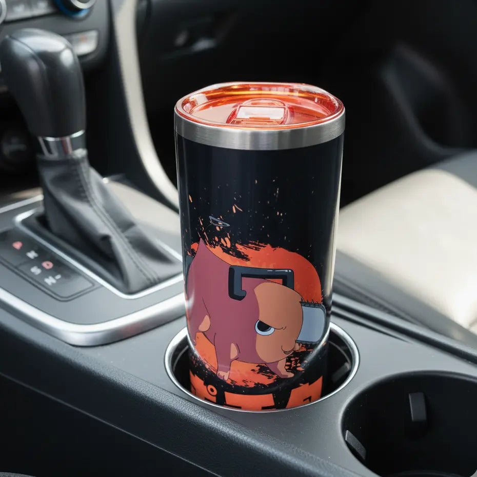 Termo Chainsaw man pochita 591ml para café