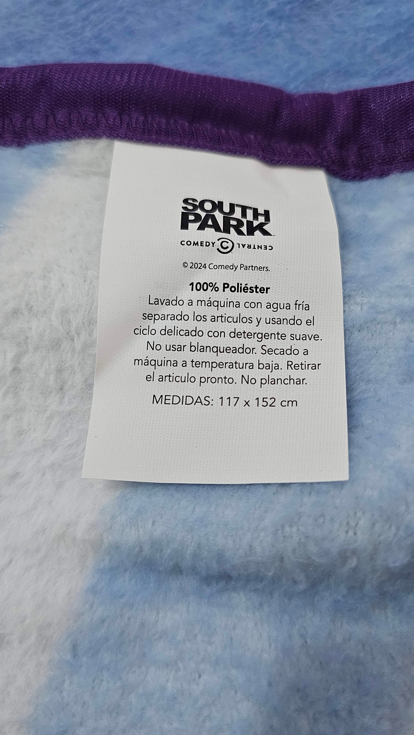 Cobija Toallín South Park 152x117cm Suave