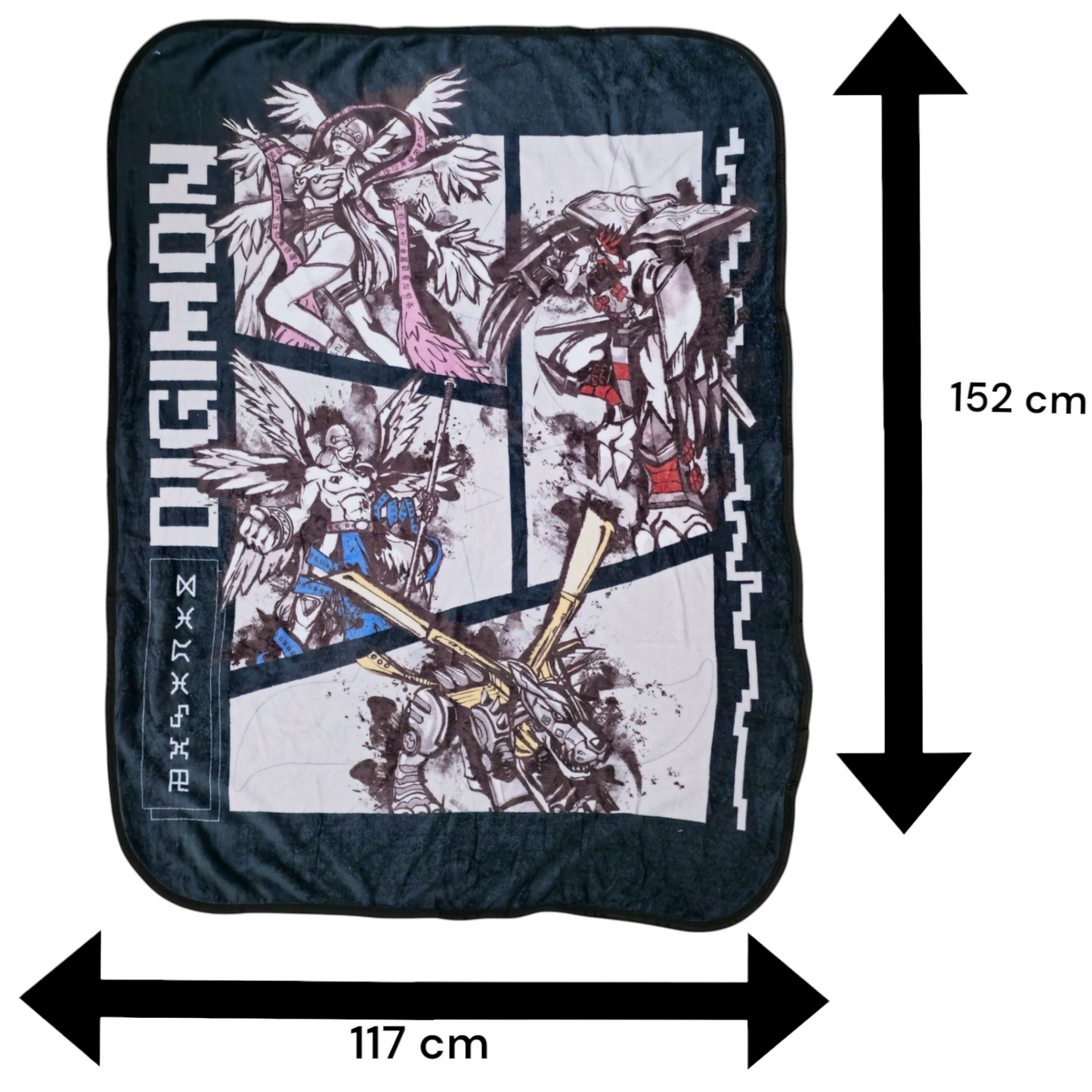 Manta Digimon 152x117 Cm Suave Oficial