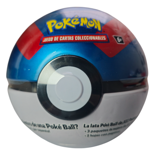 Pokemon TCG Lata PokeBall Cartas Coleccionables Español