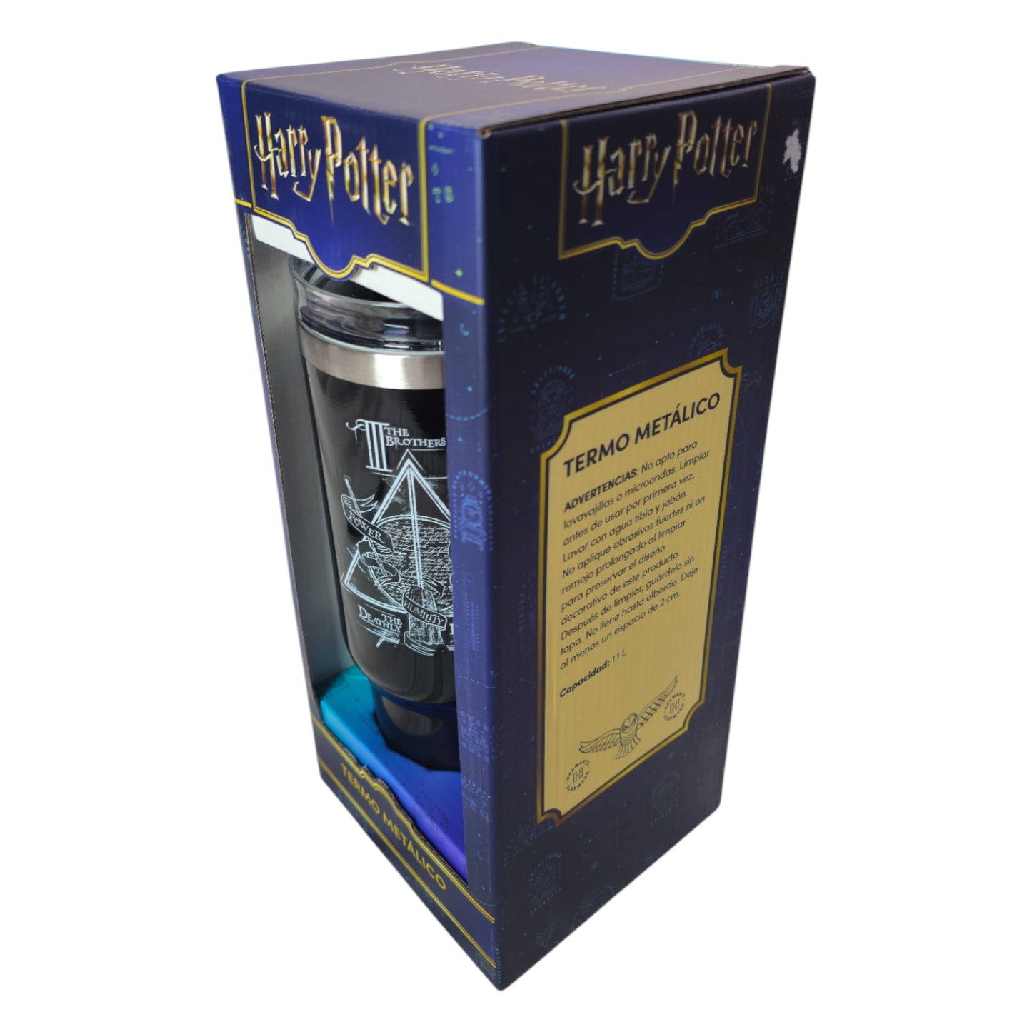 Termo Harry Potter Reliquias De La Muerte 1100ml Metalico Oficial