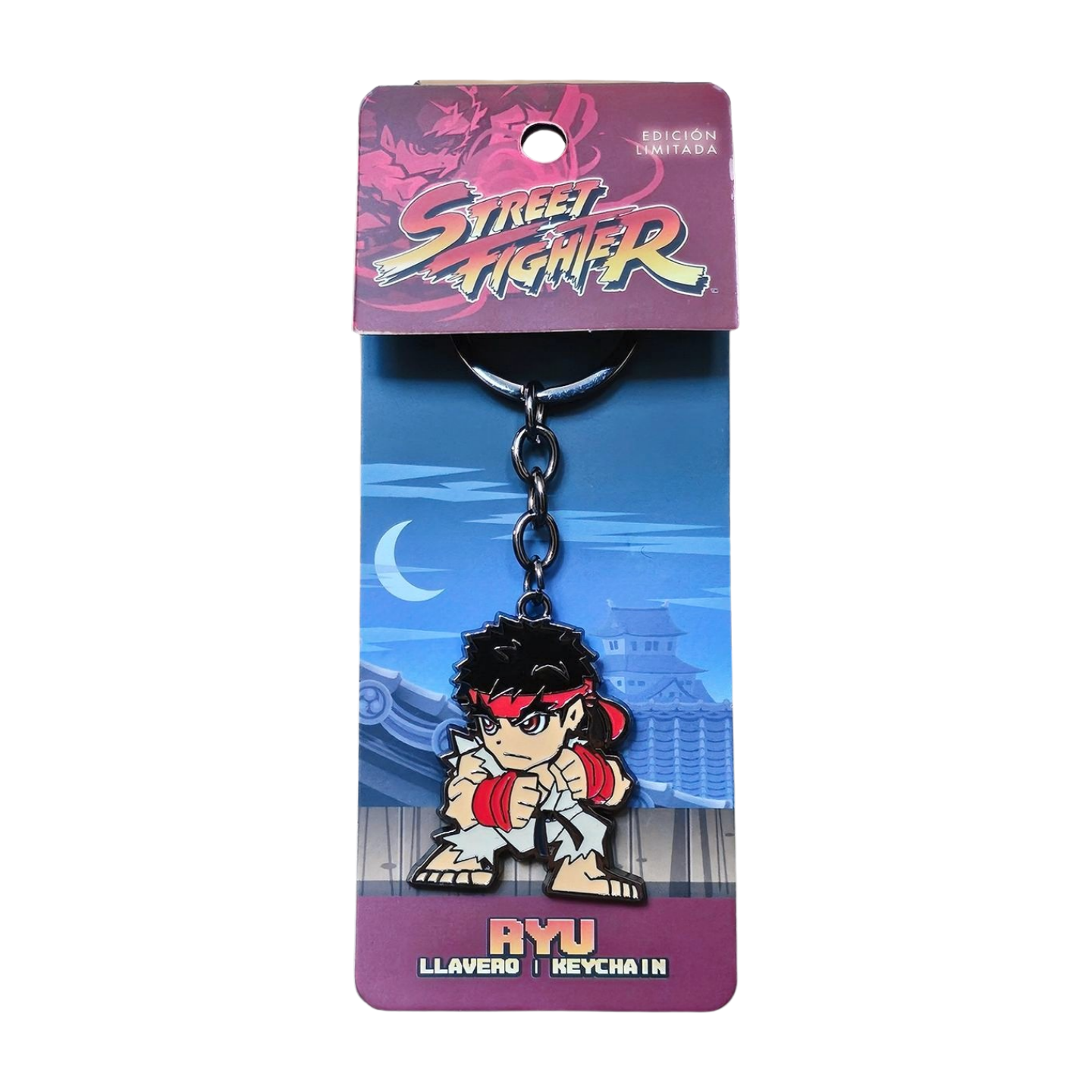 Llavero Street Fighter Ryu Capcom Original Metal Chibi