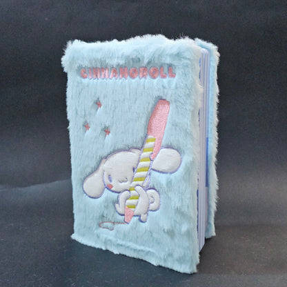 Libreta Cinnamoroll Peluche Sanrio Original + Set de Stickers