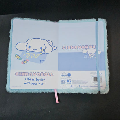 Libreta Cinnamoroll Peluche Sanrio Original + Set de Stickers