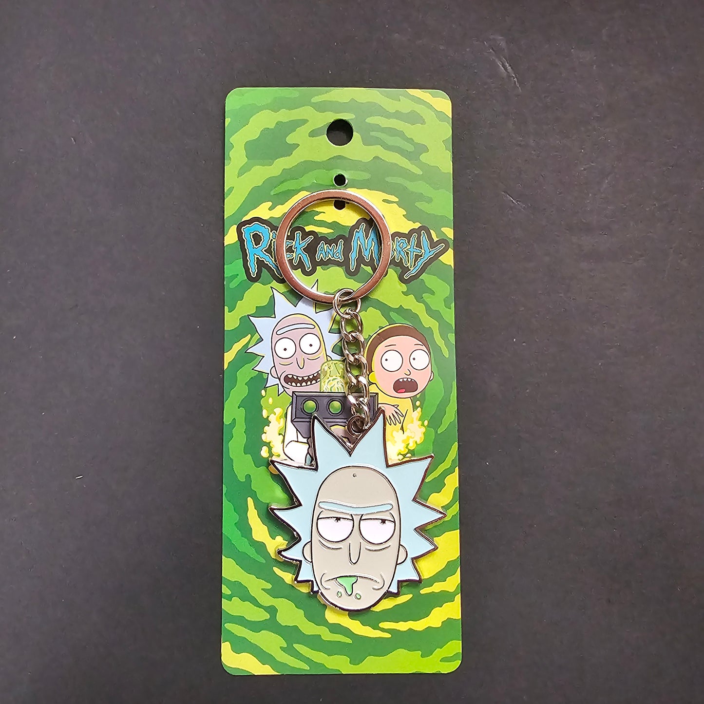 Llavero Rick And Morty Rick Sanchez Metalico Original