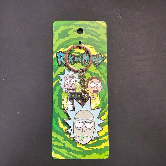 Llavero Rick And Morty Rick Sanchez Metalico Original