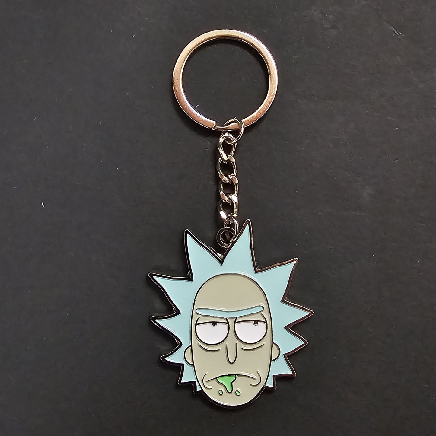 Llavero Rick And Morty Rick Sanchez Metalico Original