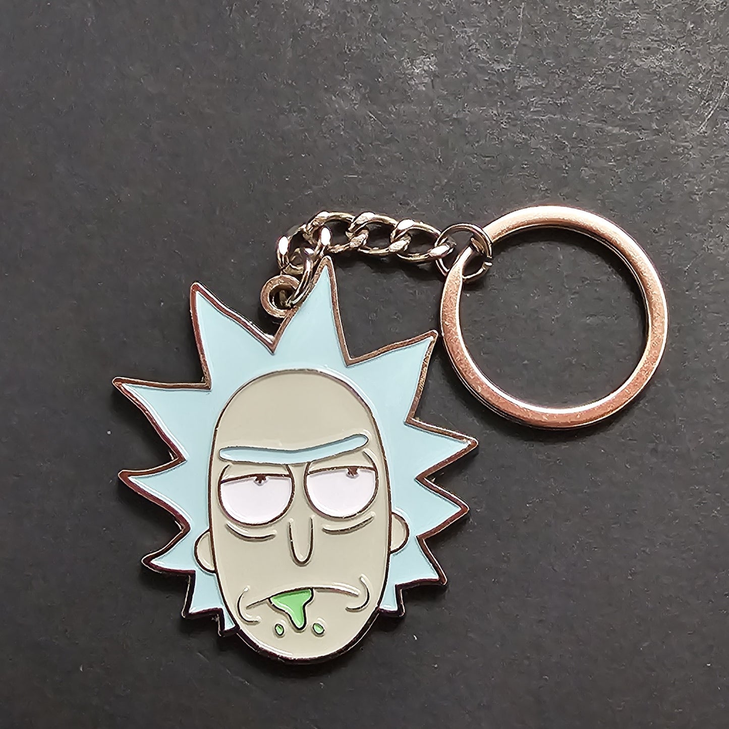 Llavero Rick And Morty Rick Sanchez Metalico Original