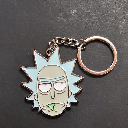 Llavero Rick And Morty Rick Sanchez Metalico Original