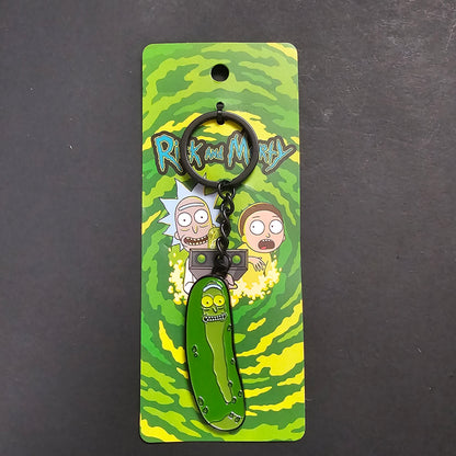 Llavero Rick y Morty Pepinillo Rick Metalico