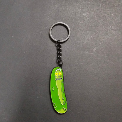 Llavero Rick y Morty Pepinillo Rick Metalico