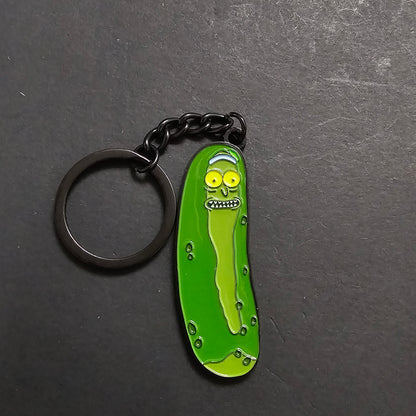 Llavero Rick y Morty Pepinillo Rick Metalico