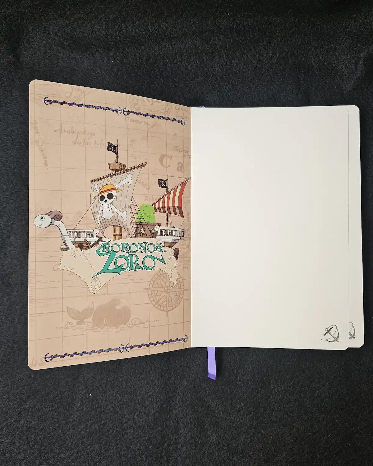 Libreta One Piece Roronoa Zoro Pasta Dura Original