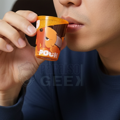 Mini Vasos Chainsaw Man Denji Y Pochita Originales 44ml