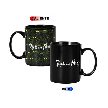 Taza Magica Rick and Morty - Portal Faces 330ml Oficial
