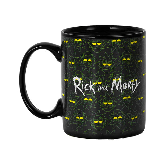 Taza Magica Rick and Morty - Portal Faces 330ml Oficial