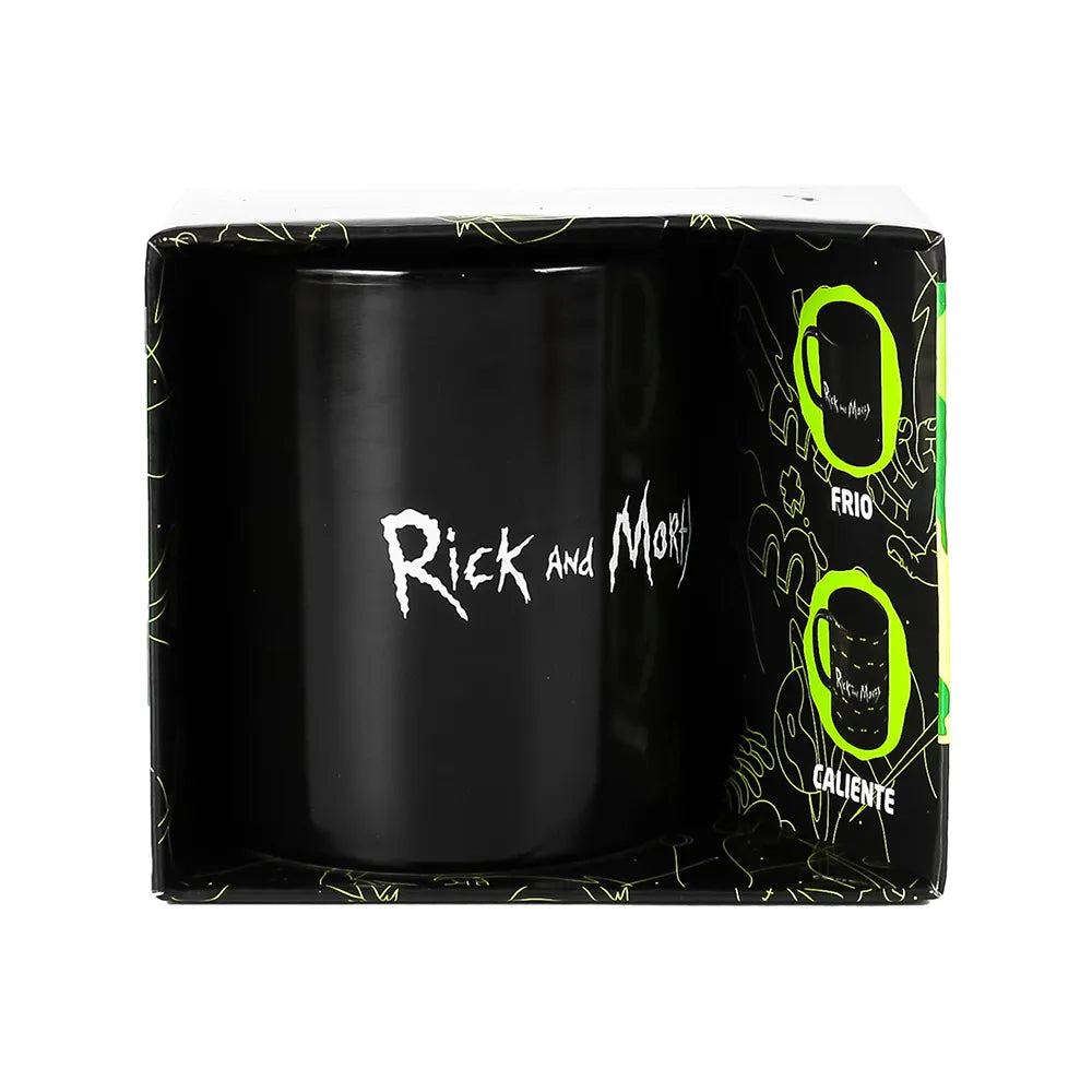 Taza Magica Rick and Morty - Portal Faces 330ml Oficial