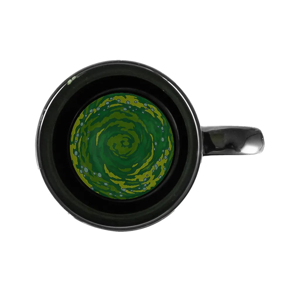 Taza Magica Rick and Morty - Portal Faces 330ml Oficial