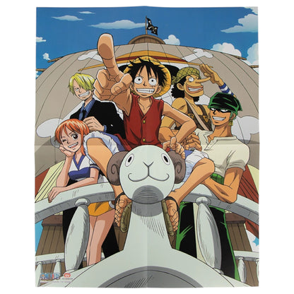 Libreta de Luffy Pasta Dura One Piece Con Póster Y Stickers