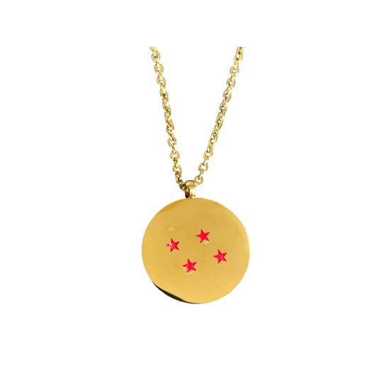 Collar Esfera Del Dragón 4 Estrellas - Dragon Ball Z Oficial