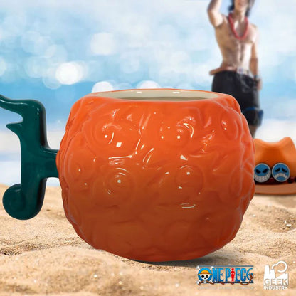 Taza Coleccionable Mera Mera Edicion Deluxe One Piece 510 Ml