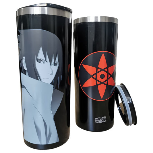 Termo Metálico Naruto Shippuden Sasuke Uchiha 750ml