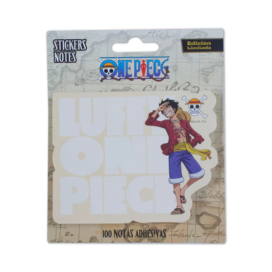 Notas Adhesivas One Piece Luffy 100 Hojas Oficial