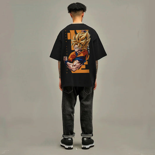 Playera Oversize Goku Dragon Ball Super Mascara De Latex