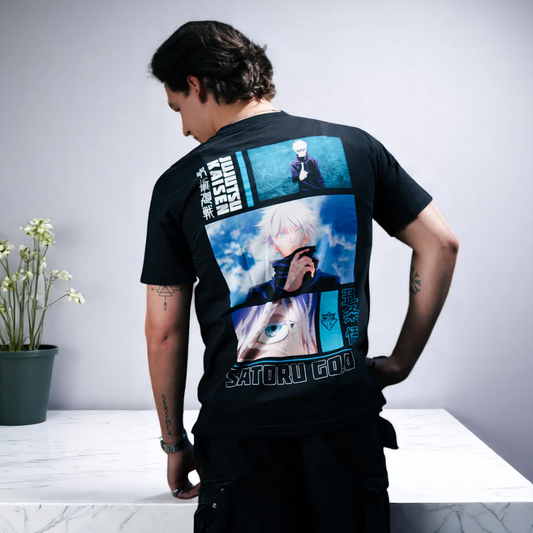 Playera Oversize Gojo Jujutsu Kaisen Mascara De Latex