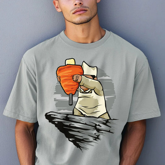 Playera Oversize Taco King Mascara De Latex