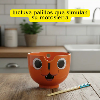 Ramen Bowl Pochita Chainsaw Man 539ml Cerámica