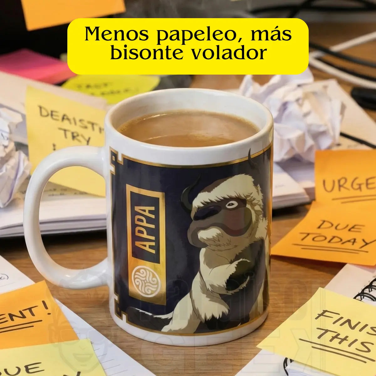Taza Jumbo de cerámica Appa Avatar 576ml Edicion limitada para café