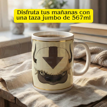 Taza Jumbo de cerámica Appa Avatar 576ml Edicion limitada para café