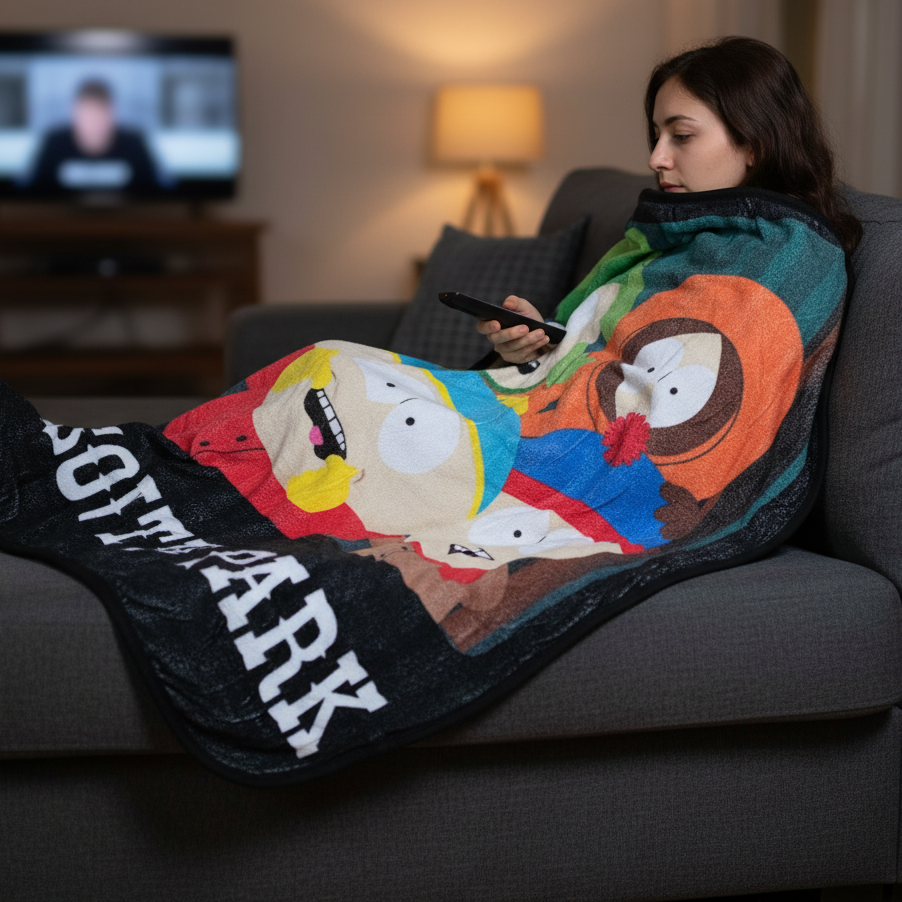 Cobija South Park Edición Coleccionista, Ligera y Suave 152x117cm